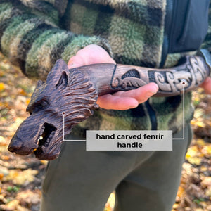 Hand Forged Ulfhednar Warrior Axe
