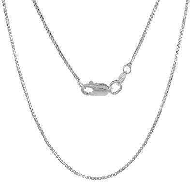 Silver Box Chain Viking Necklace
