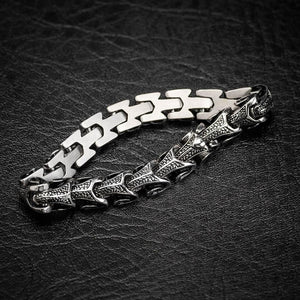 Stainless Steel Dragon Tail Bracelet-Viking Bracelet-Norse Spirit