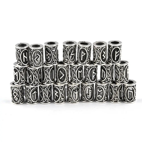 Viking Runes on beard beads