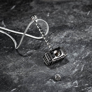 Minicremation Viking Thor's Hamer Crematie Urn Armband voor As voor Mannen Gevlochten Echt Leer Urn Armband voor Menselijke Memorial Keepsake Cadeau, 20 cm, Roestvrij staal, Edelsteen Minicremation Viking Thor's Hamer Crematie Urn Armband voor As voor Mannen Gevlochten Echt Leer Urn Armband voor Menselijke Memorial Keepsake Cadeau, 20 cm, Roestvrij staal, Edelsteen