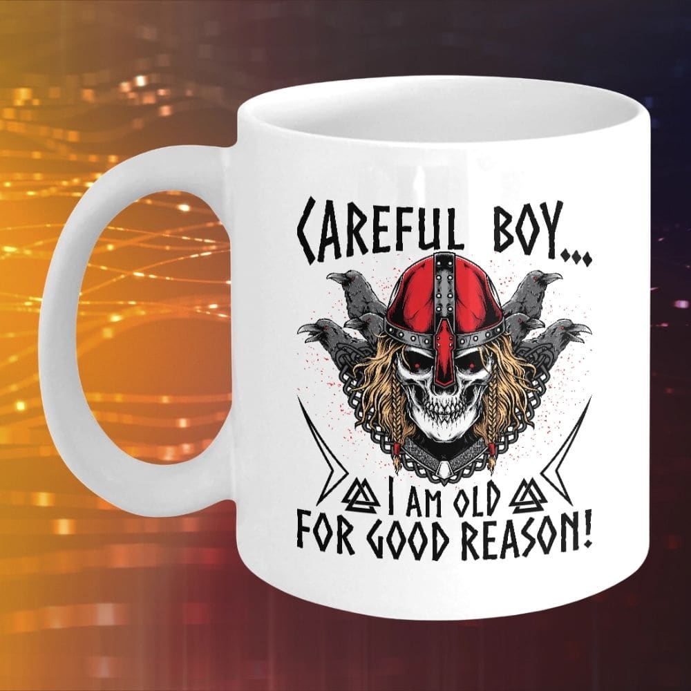 Careful Boy White Coffee Mug