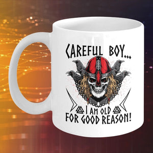 Careful Boy White Coffee Mug