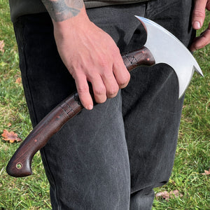 Carved Handle ’Ogun’ Tomahawk