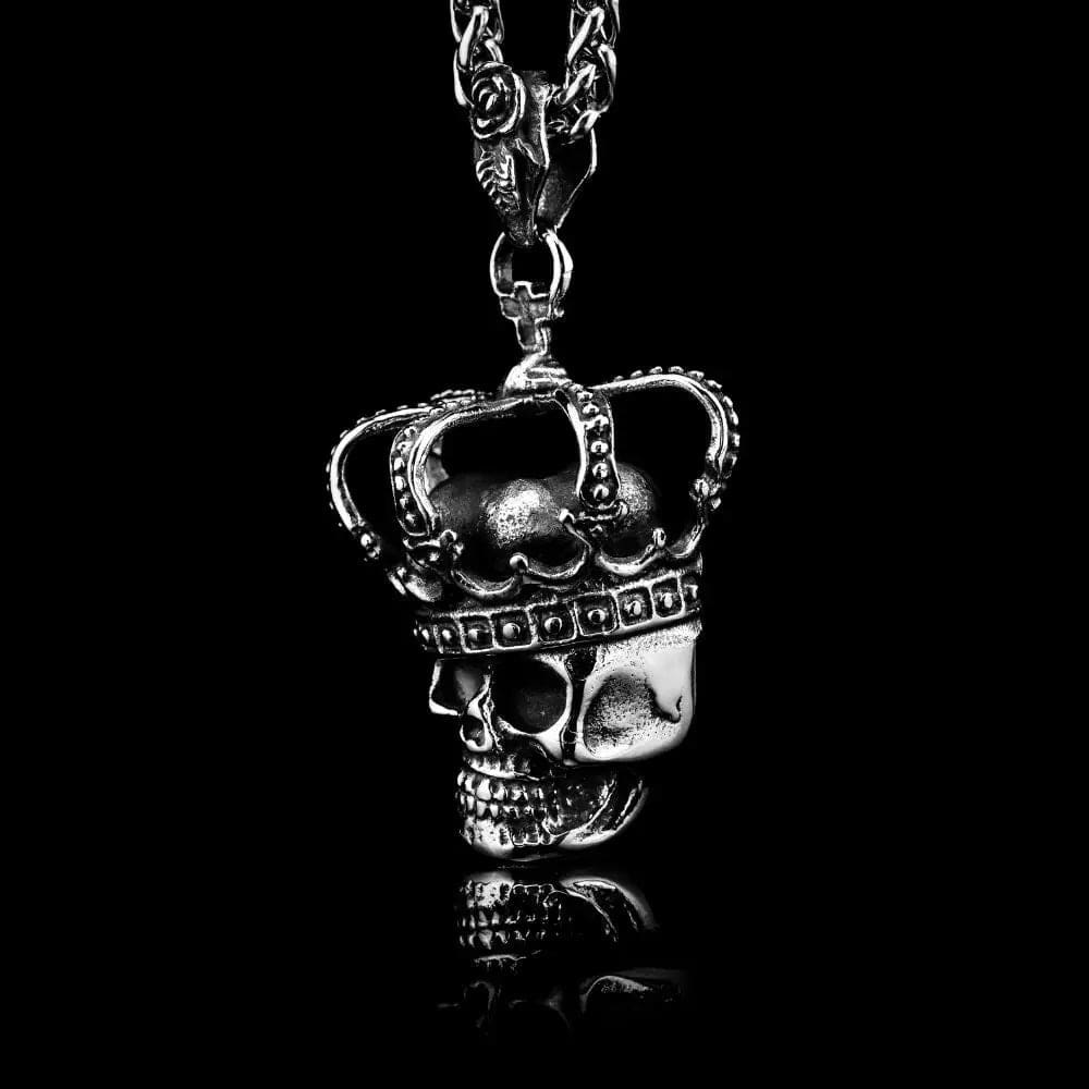 Crown Skull Necklace - Necklace