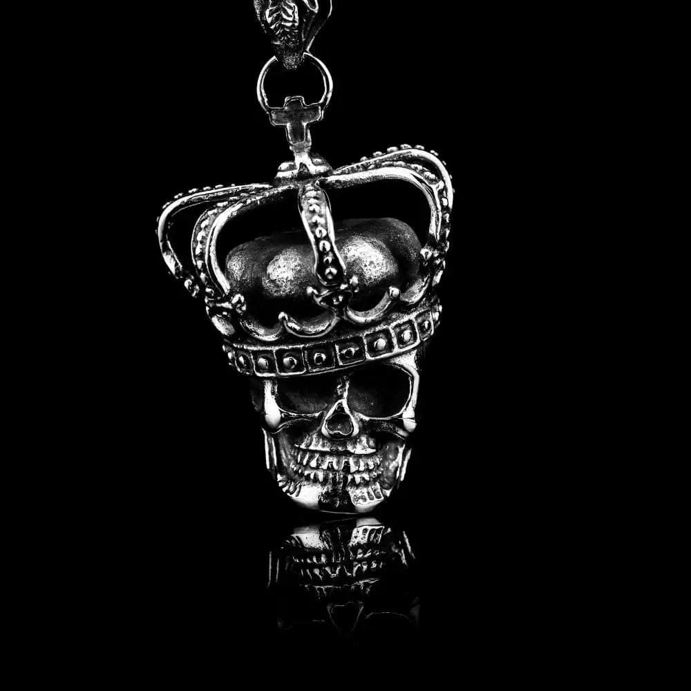Crown Skull Necklace - Necklace