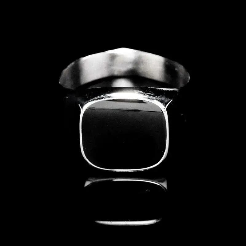 Gloss Black Signet Ring