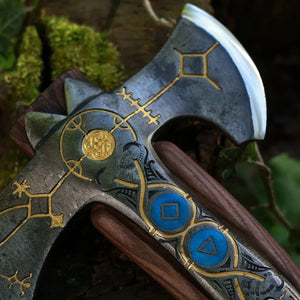 God of War Ragnarok Kratos Axe With Leather Wrap