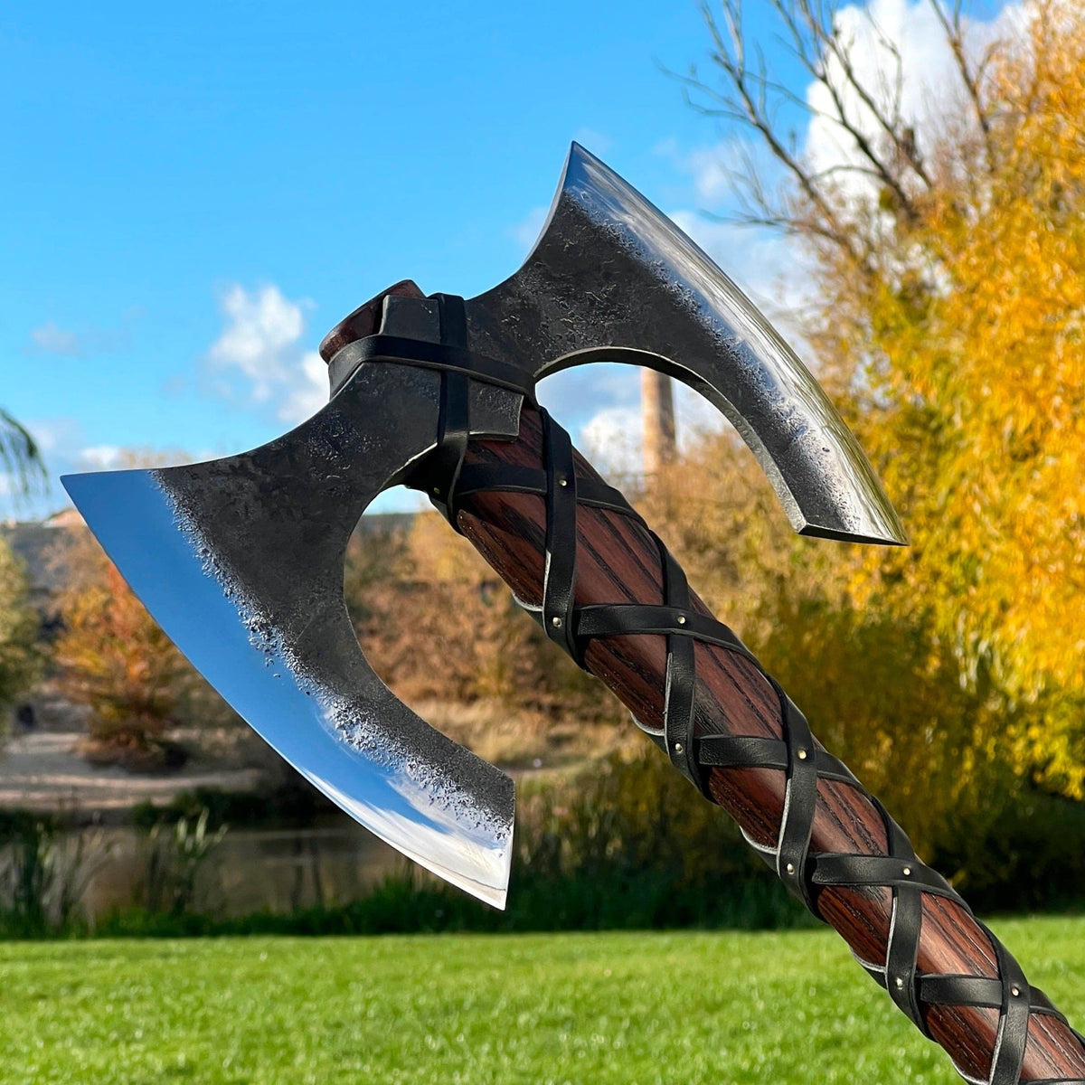 Hand Forged Double Bladed Axe