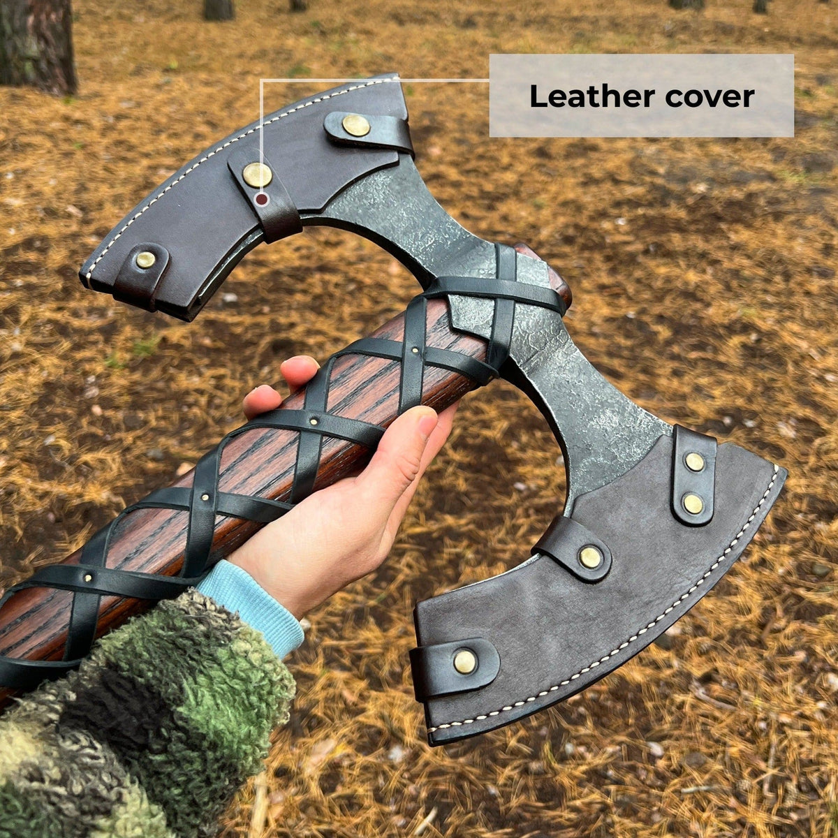 Hand Forged Double Bladed Axe