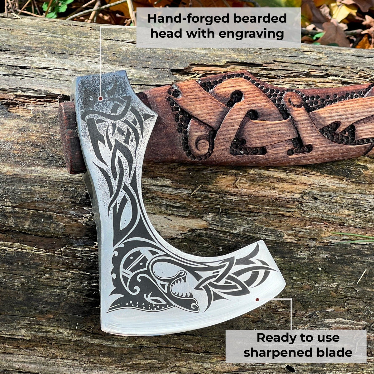 Hand Forged Ulfhednar Warrior Axe