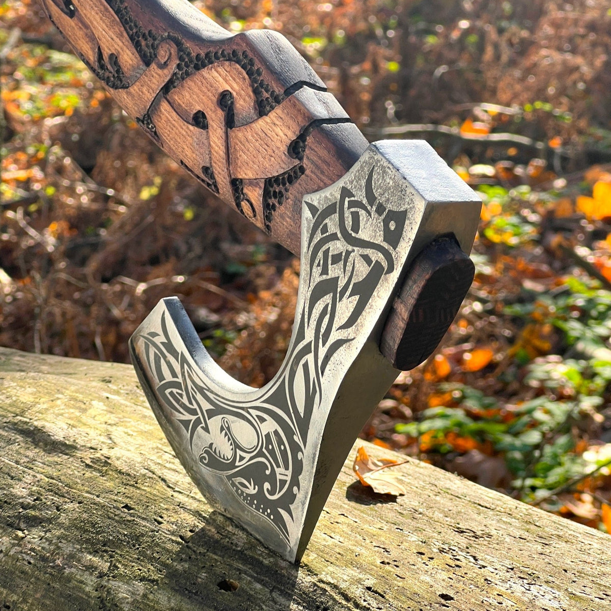 Hand Forged Ulfhednar Warrior Axe