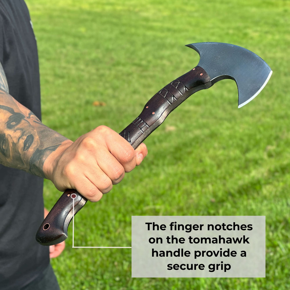 Nanook Tomahawk With Carved Handle