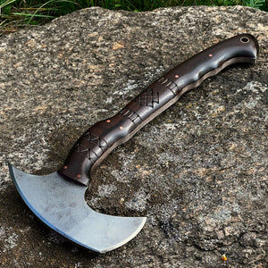 Nanook Tomahawk With Carved Handle