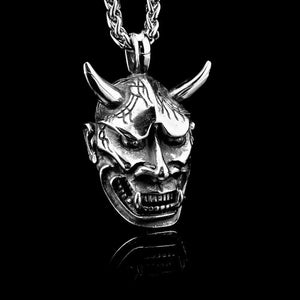 Oni Mask Necklace - Necklace