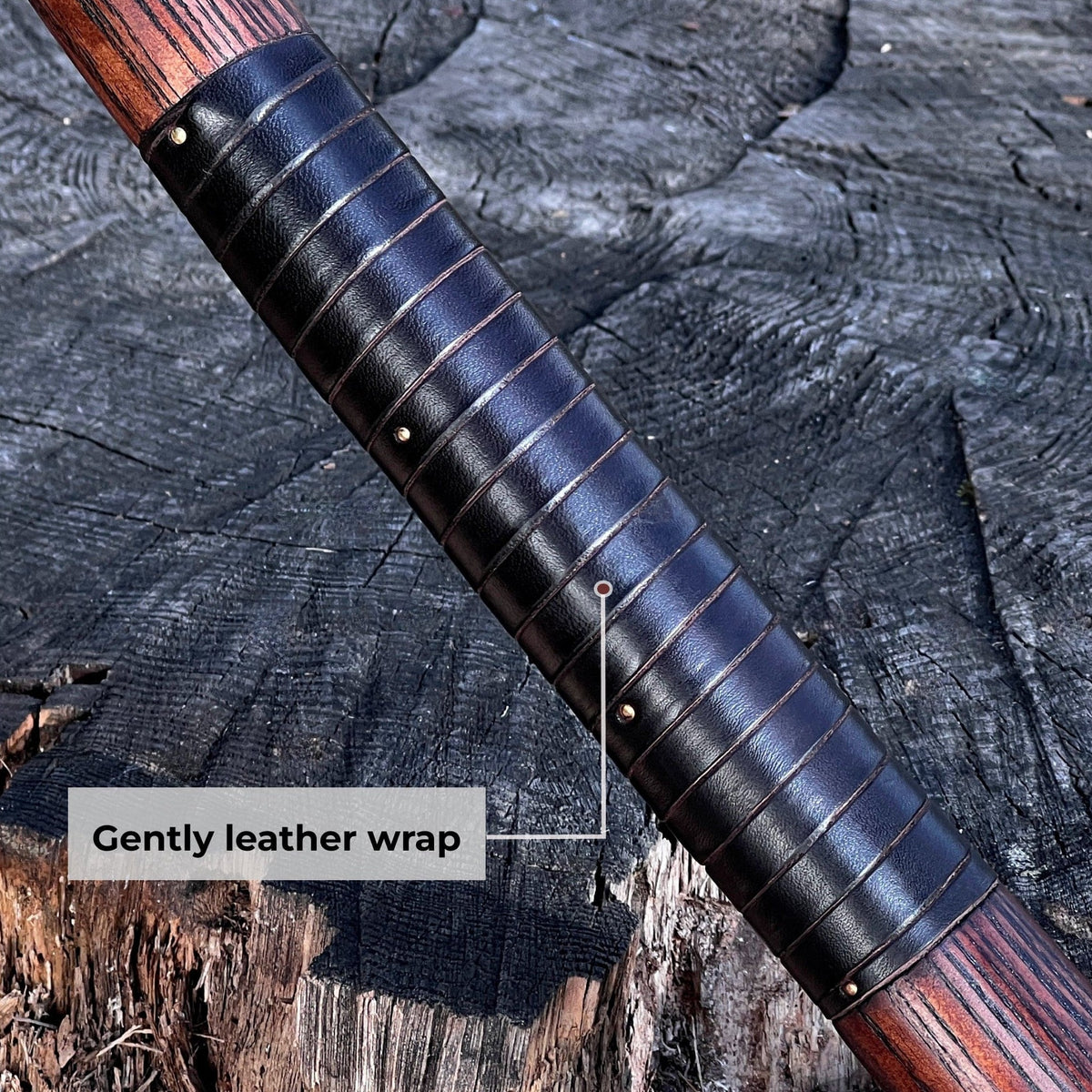 Ragnar Lothbrok Long Axe with Carved Handle