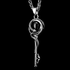 Serpent and Key Necklace - Necklace