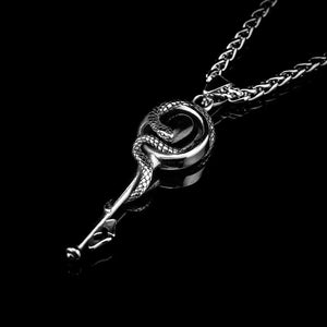 Serpent and Key Necklace - Necklace