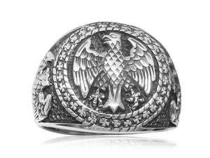 Silver Eagle Ring