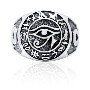 Silver Eye of Horus Ring