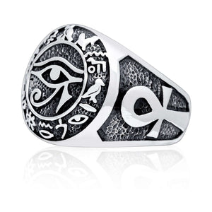 Silver Eye of Horus Ring