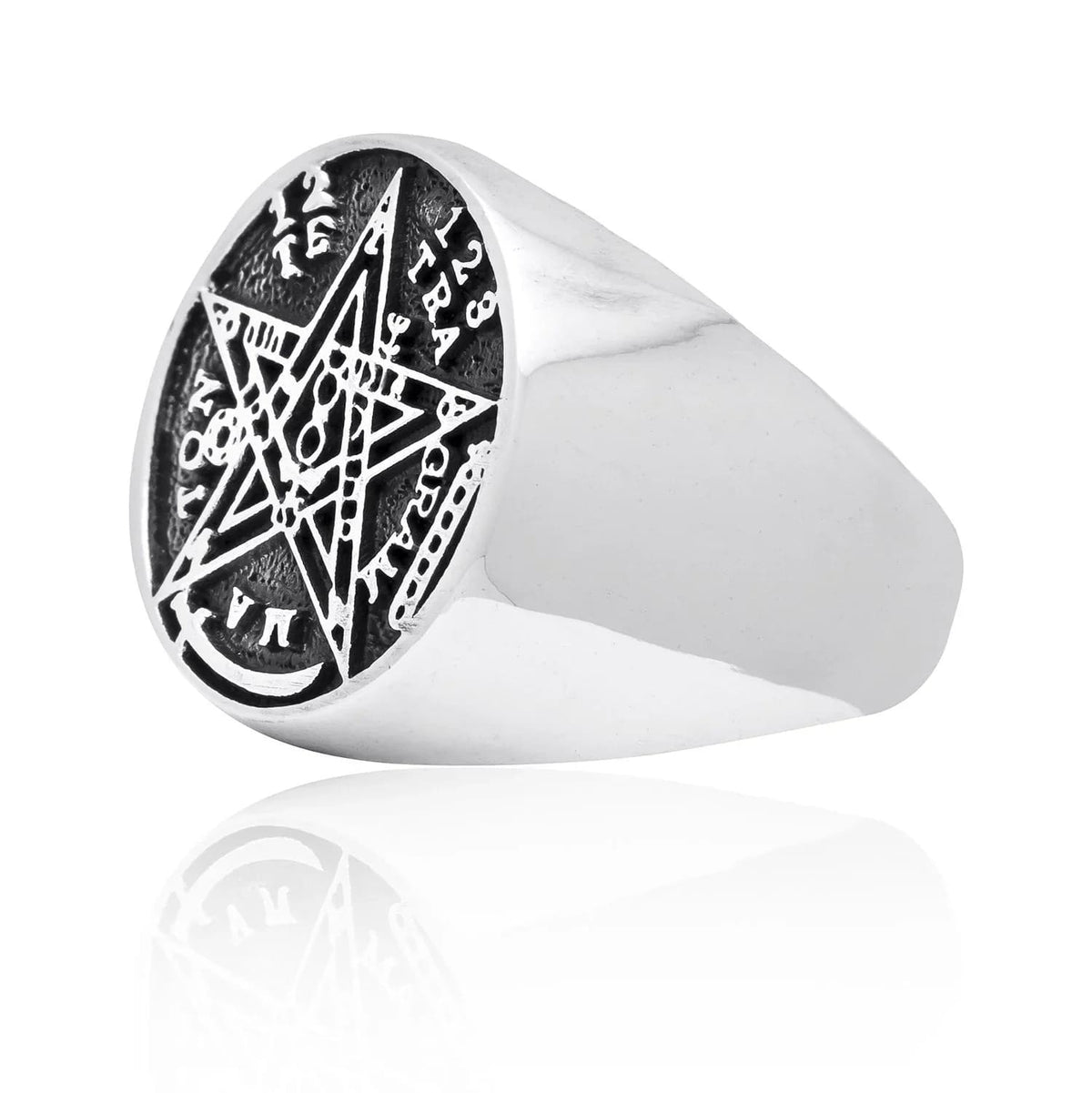 Silver Seal of Solomon Ring