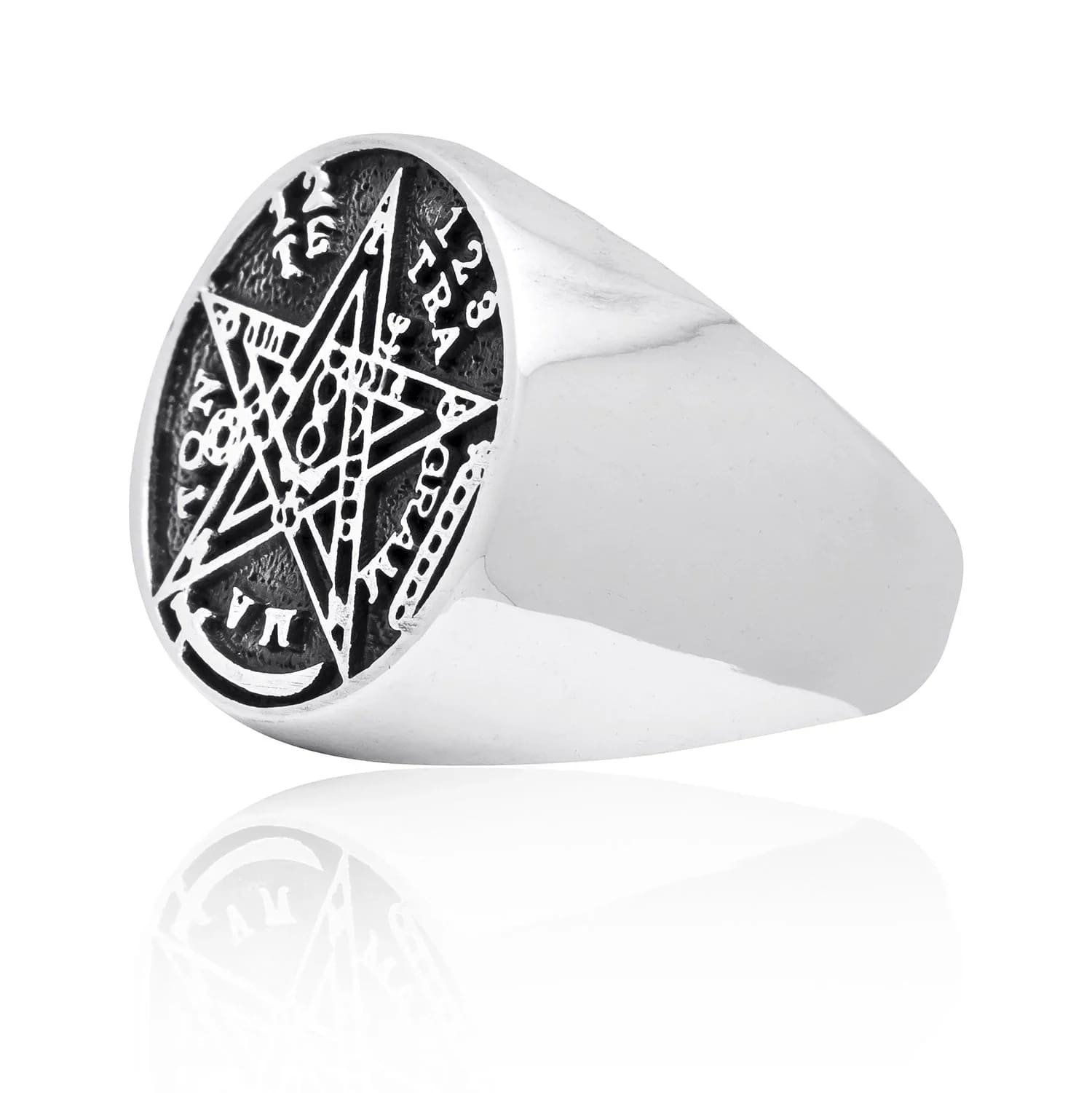 Silver Seal of Solomon Ring - Norse Spirit