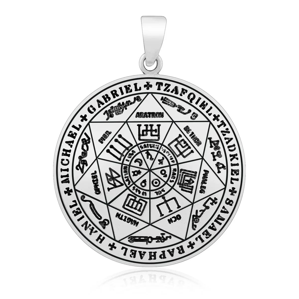 Silver Seals of the Seven Archangels Pendant