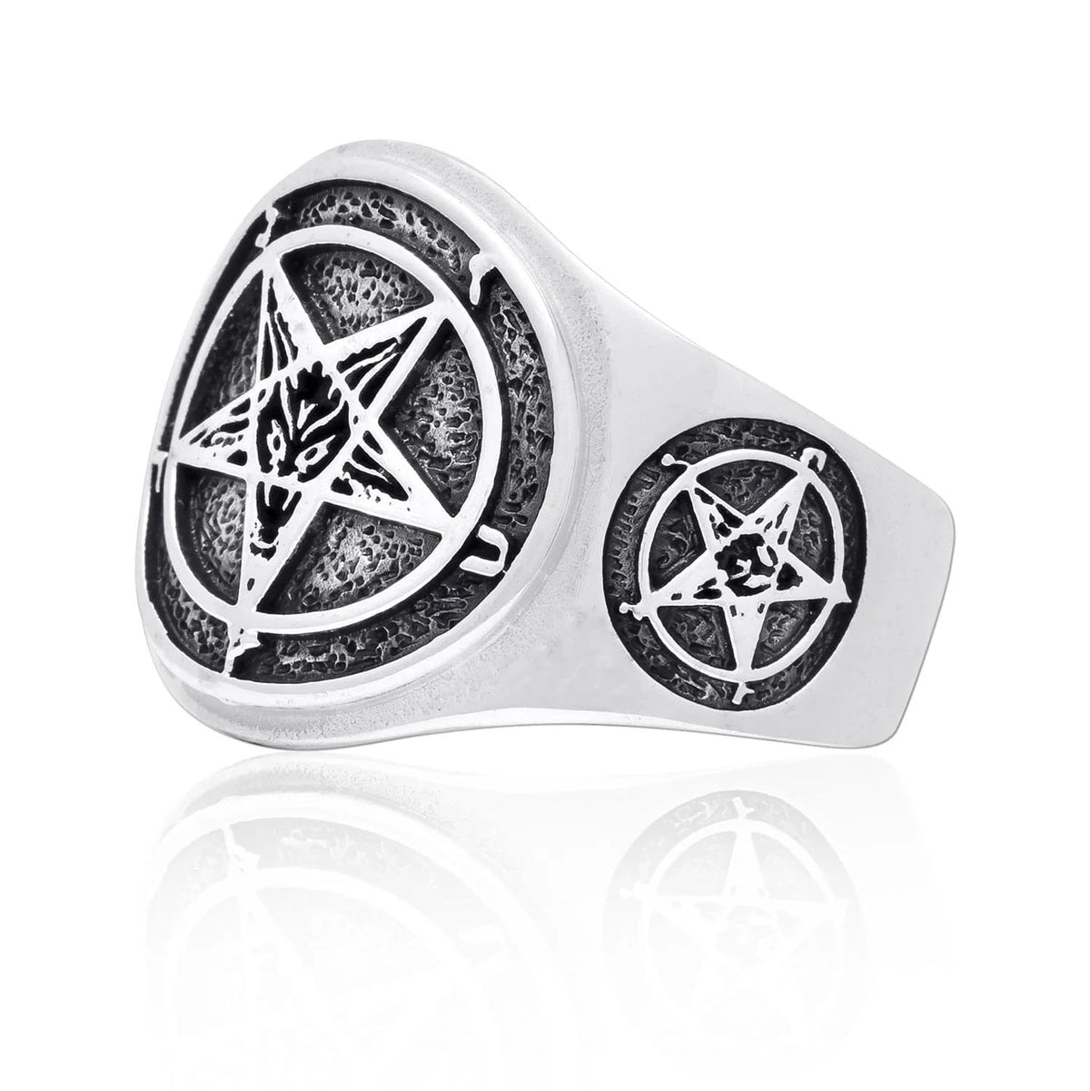 Silver Sigil of Baphomet Ring