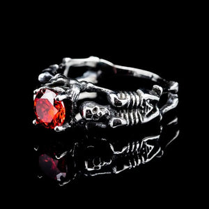 Skeleton & Gem Ring - Ring