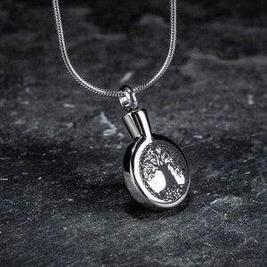 Stainless Steel Tree of Life Cremation Necklace