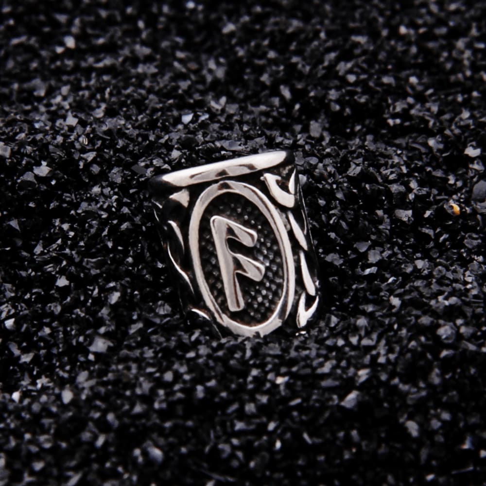 Stainless Steel Rune Bead Set