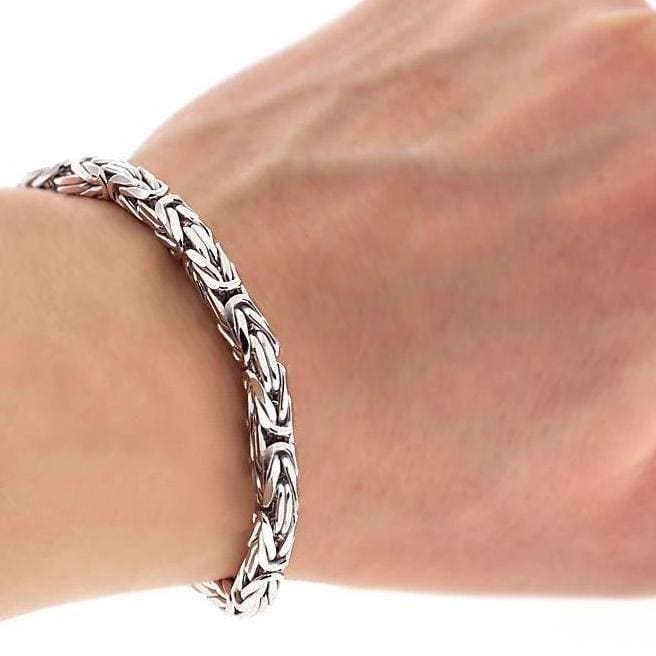 Bracelet Argent 925 Tressé avec Motif balinais: Cadeau Élégant Bracelet Argent 925 Tressé avec Motif balinais: Cadeau Élégant
