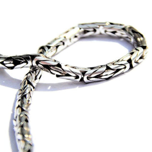 Silver Byzantine Chain Viking Necklace