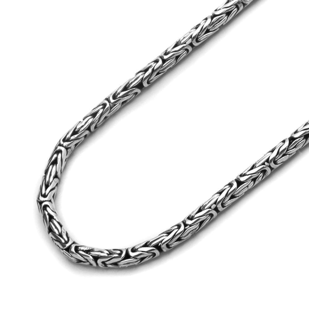 Silver Byzantine Chain Viking Necklace