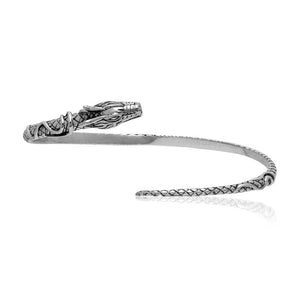 925 Sterling Silver Jormungand Bracelet-Viking Bracelet-Norse Spirit