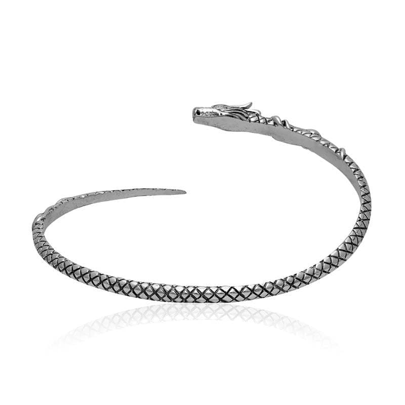 925 Sterling Silver Jormungand Bracelet-Viking Bracelet-Norse Spirit