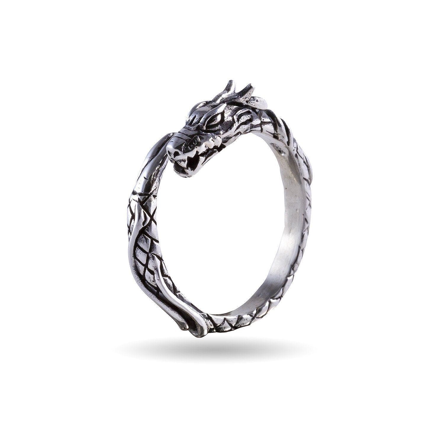925 Sterling Silver Jormungand Viking Ring