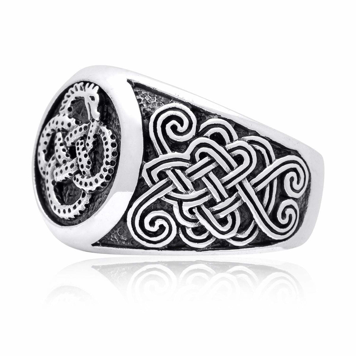 Jormungand Serpent Viking Ring