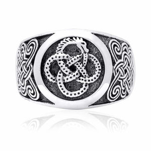 Jormungand Serpent Viking Ring