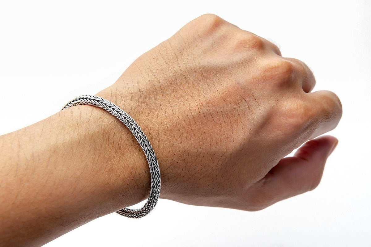 925 sterling selling Silver King switch bracelet-22.5 cm