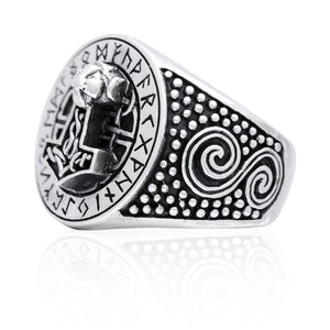 925 Silver Mjolnir Viking Ring