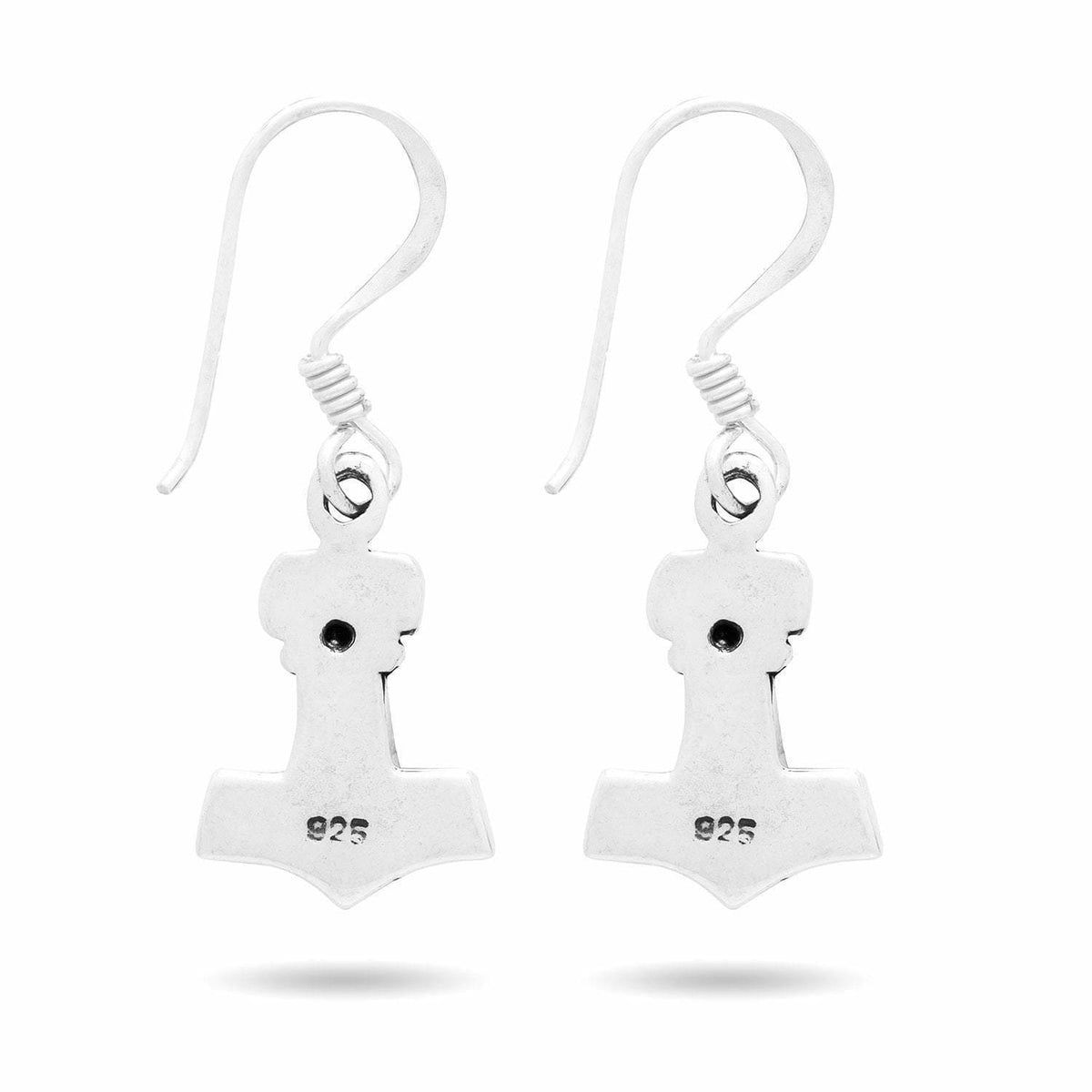 Silver Mjolnir Earrings