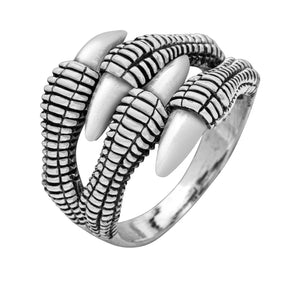 925 Sterling Silver Nidhogg Dragon Claw Ring-Viking Ring-Norse Spirit