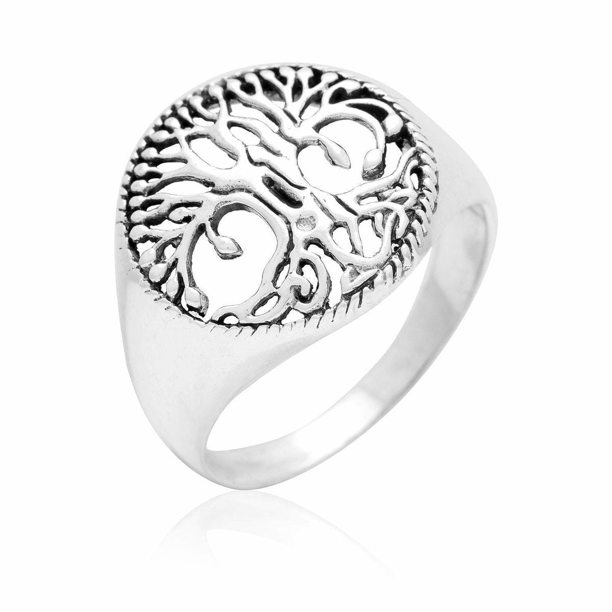 Silver Tree of Life Ring