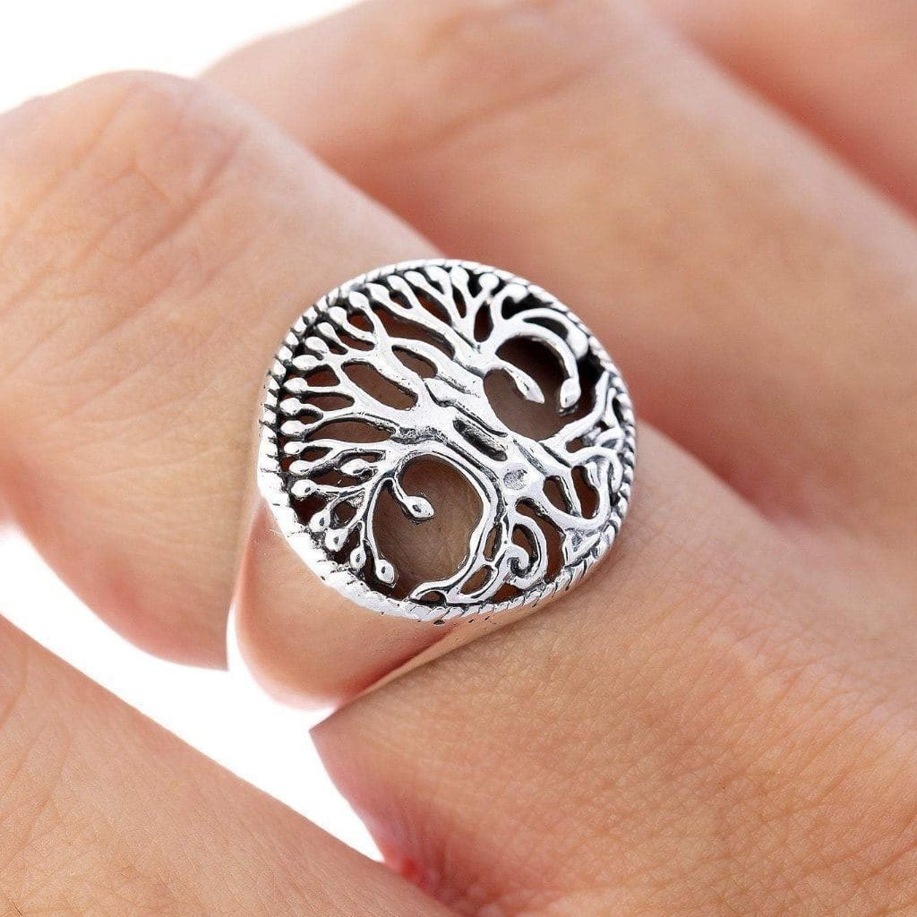 Silver Tree of Life Ring