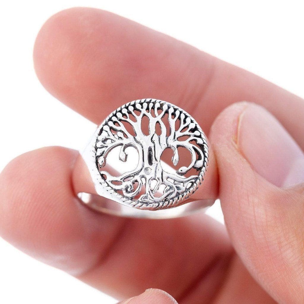 Silver Tree of Life Ring