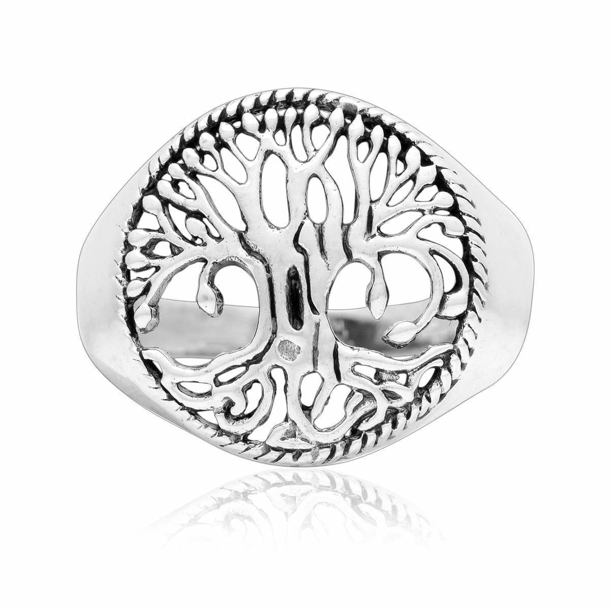 Silver Tree of Life Ring