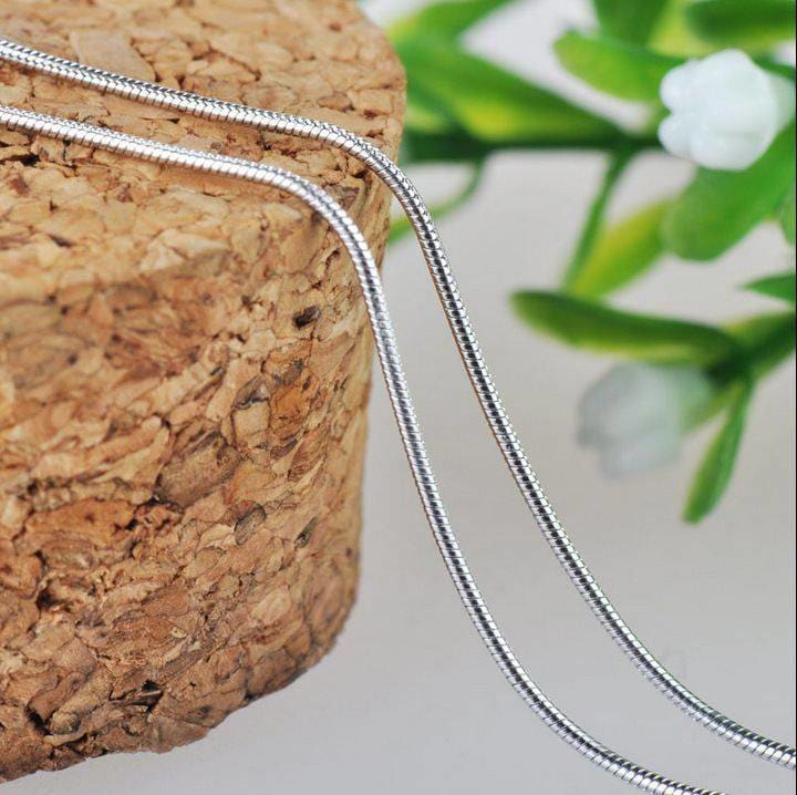 925 Sterling Silver Snake Chain-Viking Necklace-Norse Spirit