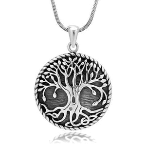 925 Sterling Silver Yggdrasil or Tree of Life Viking Necklace
